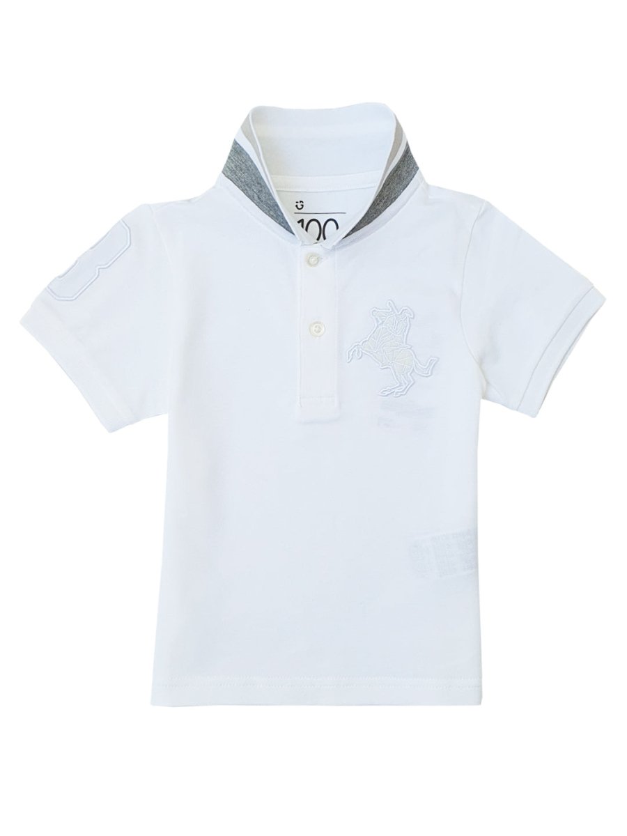 Giordano Kid's' Embroidered Napoleon Polo - Premium Polo