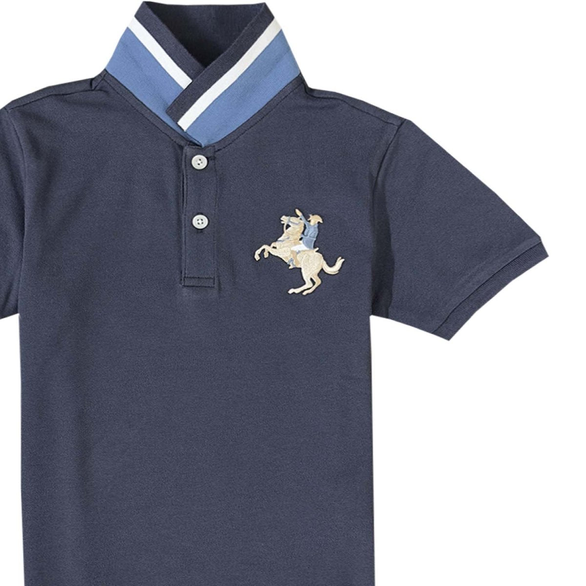 Kids' Embroidered Napoleon Polo - Giordano