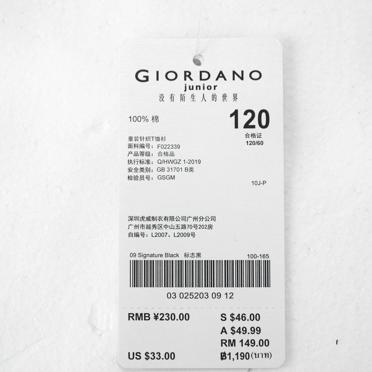 Kids' Embroidered Tee: Soft Cotton, Classic Style, Everyday Comfort 100 - Shop Giordano