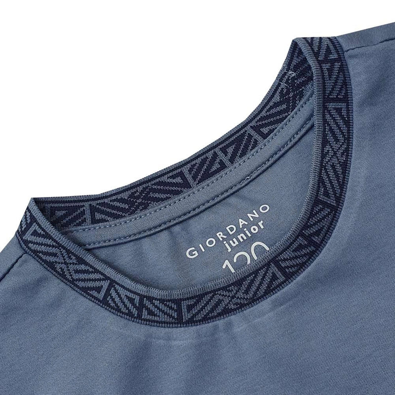 Giordano Kid's' Embroidered Tee: Soft Cotton, Classic Style, Everyday Comfort - Premium Tee