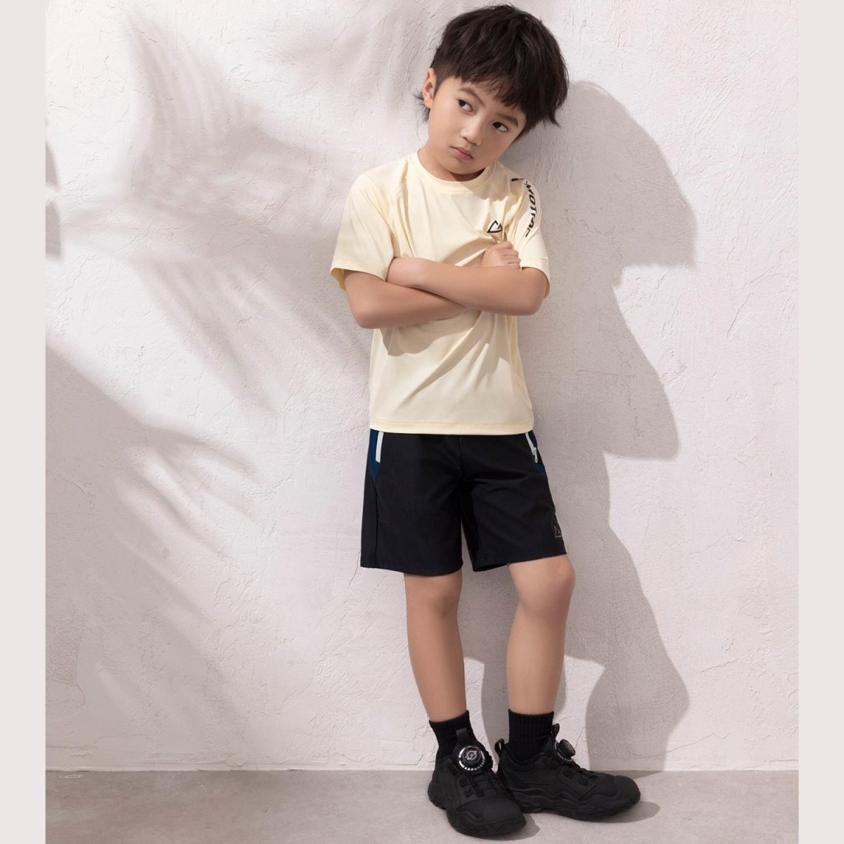 Kids' G - Motion Mid - Rise Elastic Waist Shorts - Giordano