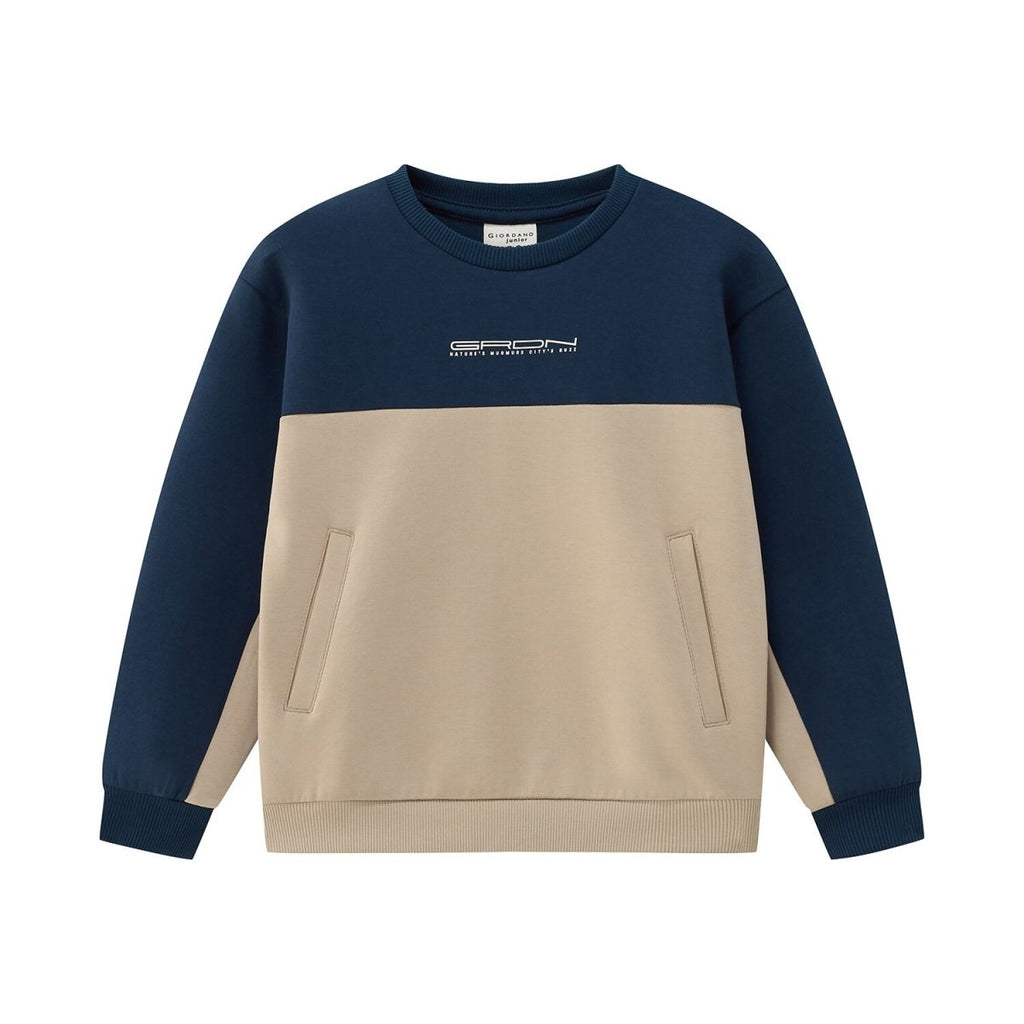 Giordano Kid's Interlock Crew Neck Printed Comfort Sweatshirt - Premium Tee