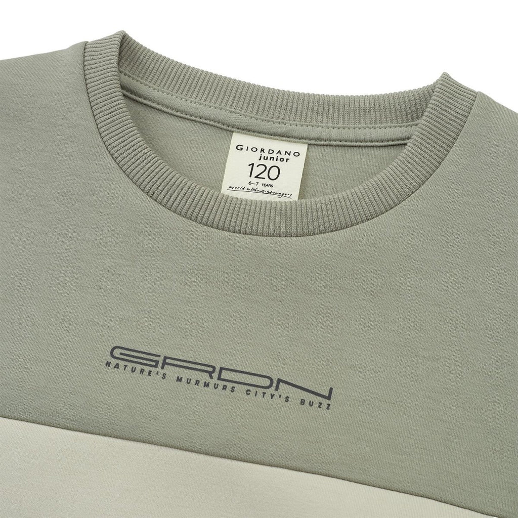 Kid's Interlock Crew Neck Printed Comfort Sweatshirt 4 Y - Shop Giordano