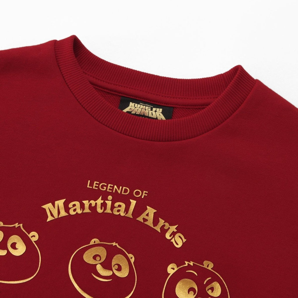 Giordano Kids Kung Fu Panda Series French Terry Crewneck Sweatshirt - Premium Sweatshirts