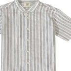 Kids Linen Cotton Band Collar Shirt 4 - 5 Y - Shop Giordano