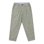 Giordano Kids Linen Cotton Capri Pants: Elastic Waist, Tapered Fit - Premium Pants