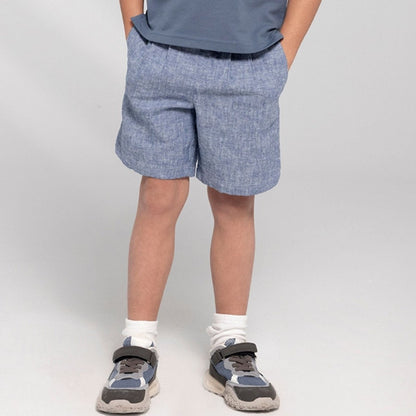 Kids Linen - Cotton Shorts: Elastic Waist Comfort - Giordano
