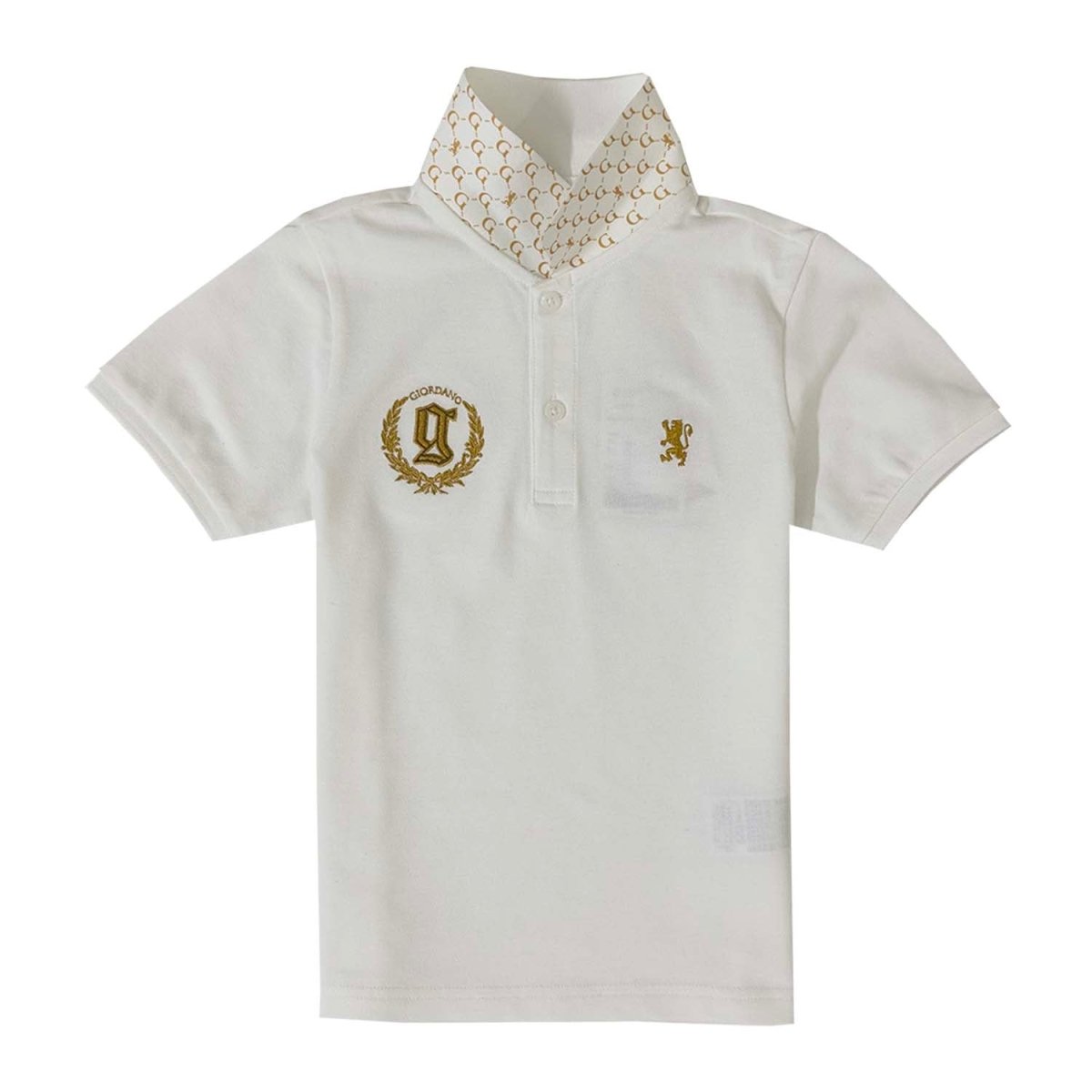 Kids' Lion Crest Polo: Slim Fit, Classic Style, Bold Detailing - Giordano