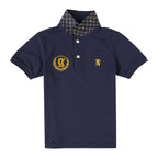 Giordano Kid's' Lion Crest Polo: Slim Fit, Classic Style, Bold Detailing - Premium Polo
