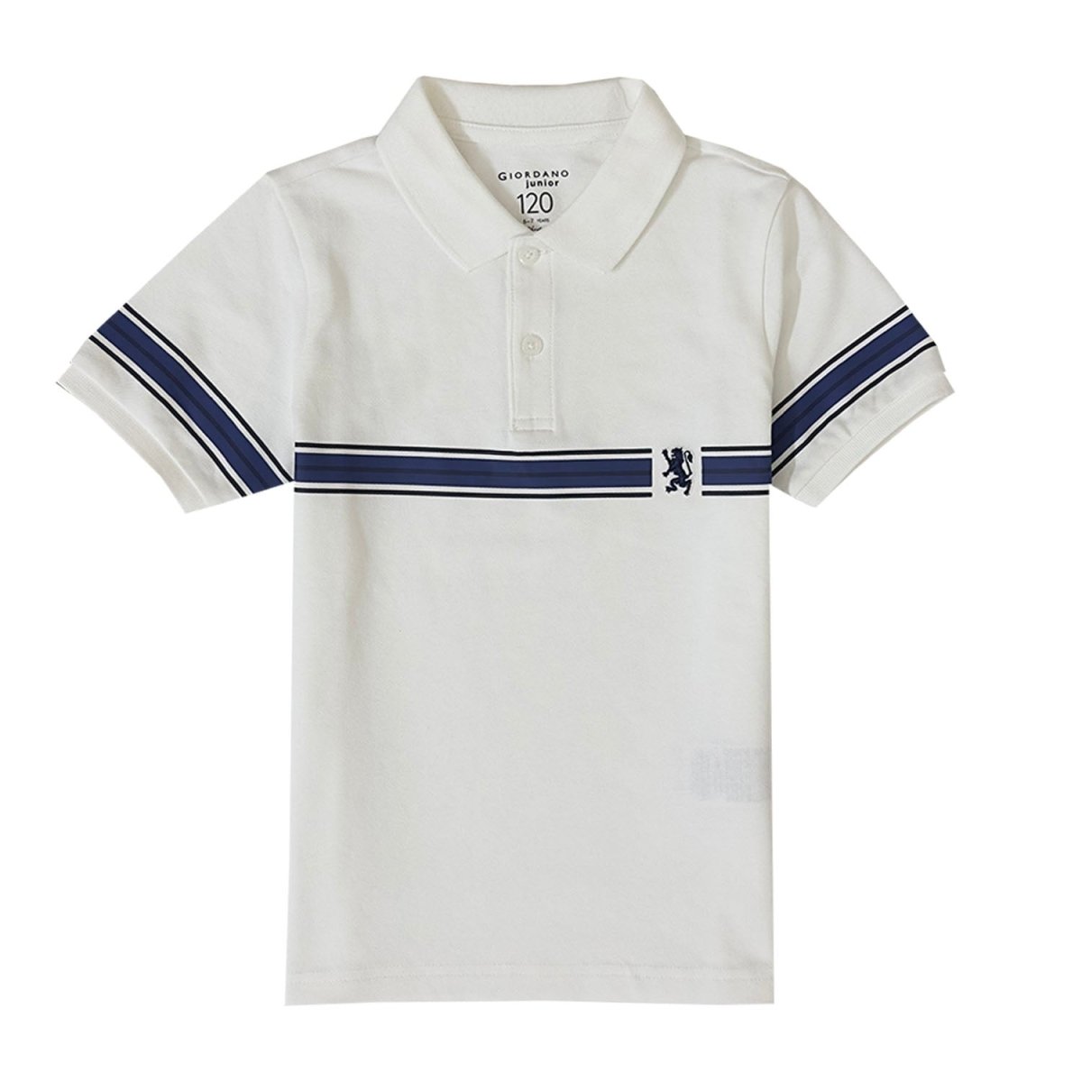 Giordano Kid's' Lion Crest Polo: Slim Fit, Classic Style, Bold Detailing - Premium Polo