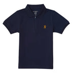 Giordano Kid's' Lion Crest Polo: Slim Fit, Classic Style, Bold Detailing - Premium Polo