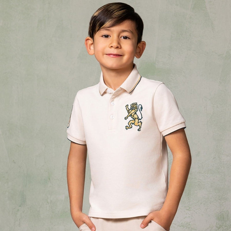 Kids' Lion Polo: 3D Embroidery, Comfort Piqué, Classic Style 100 - Shop Giordano