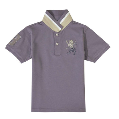 Kids' Lion Polo: 3D Embroidery, Comfort Piqué, Classic Style - Giordano