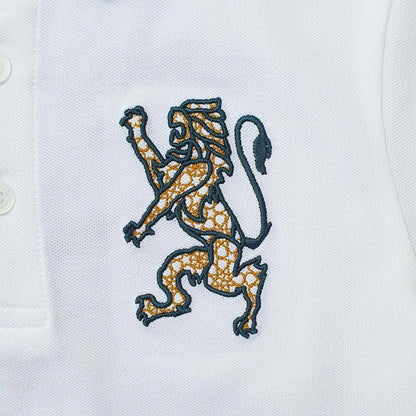 Kids' Lion Polo: 3D Embroidery, Comfort Piqué, Classic Style - Giordano