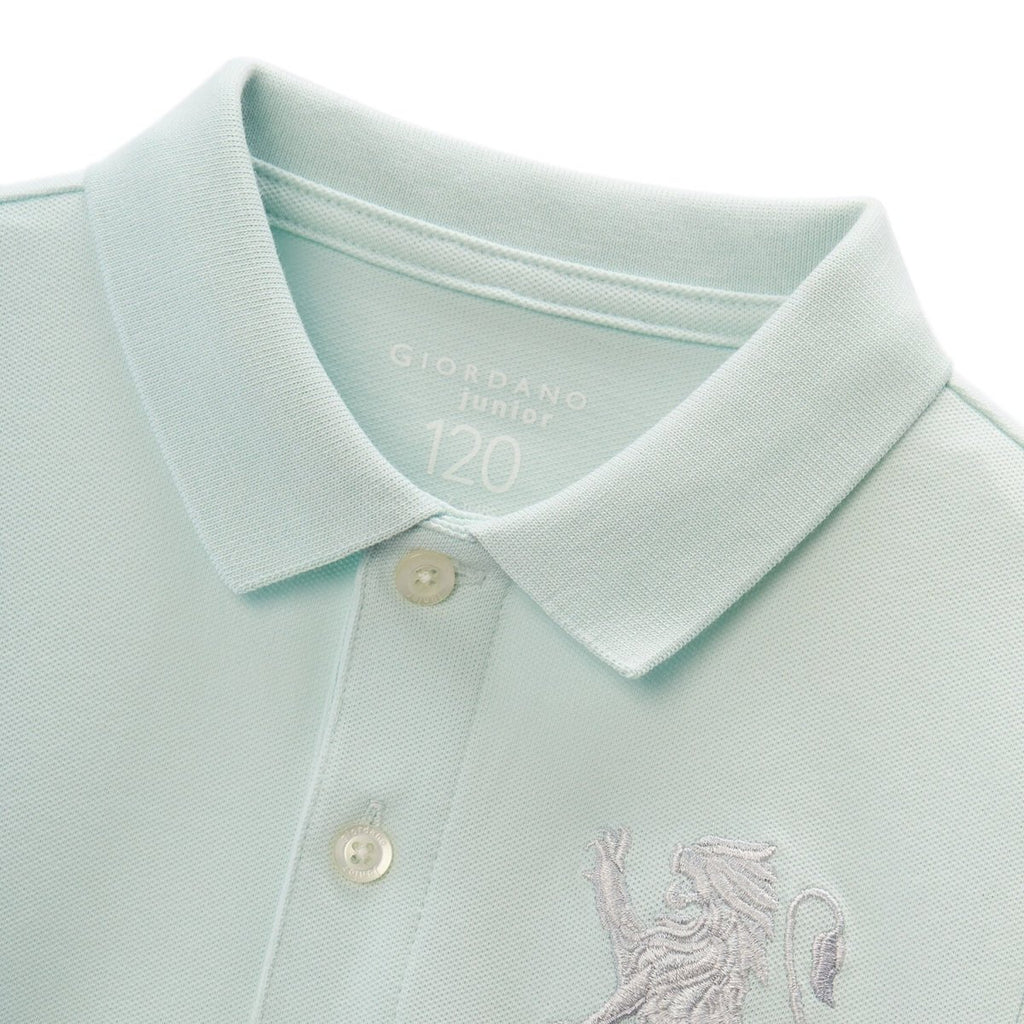 Kids' Lion Polo: 3D Embroidery, Comfort Piqué, Classic Style 4 Y - Shop Giordano