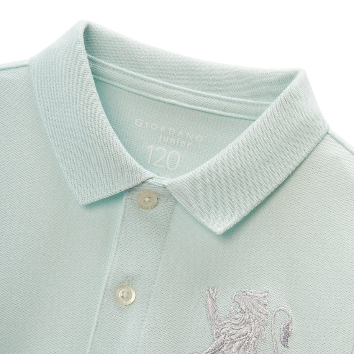 Kids' Lion Polo: 3D Embroidery, Comfort Piqué, Classic Style - Giordano