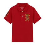 Kids' Lion Polo: 3D Embroidery, Comfort Piqué, Classic Style 4 Y - Shop Giordano