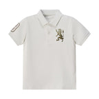 Kids' Lion Polo: 3D Embroidery, Comfort Piqué, Classic Style 4 Y - Shop Giordano
