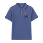 Giordano Kid's' Lion Polo: 3D Embroidery, Comfort Piqué, Classic Style - Premium Polo