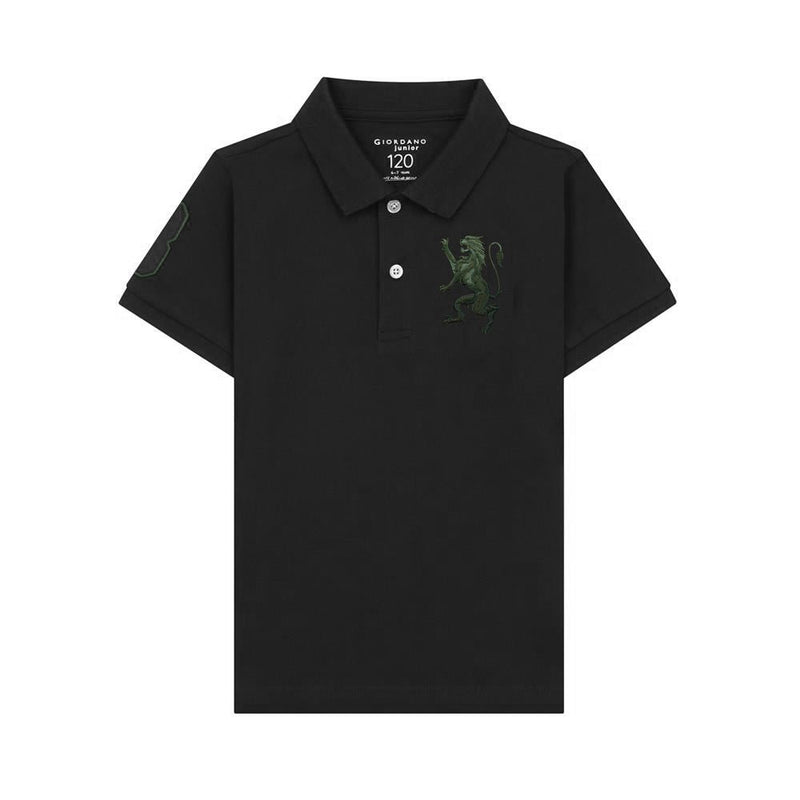 Kids' Lion Polo: 3D Embroidery, Comfort Piqué, Classic Style 4 Y - Shop Giordano