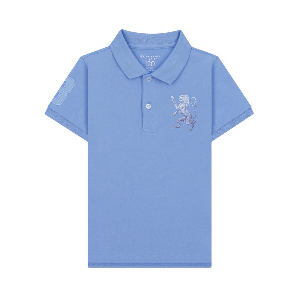 Kids' Lion Polo: 3D Embroidery, Comfort Piqué, Classic Style 4 Y - Shop Giordano