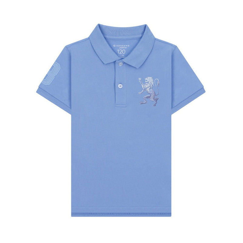 Kids' Lion Polo: 3D Embroidery, Comfort Piqué, Classic Style 4 Y - Shop Giordano