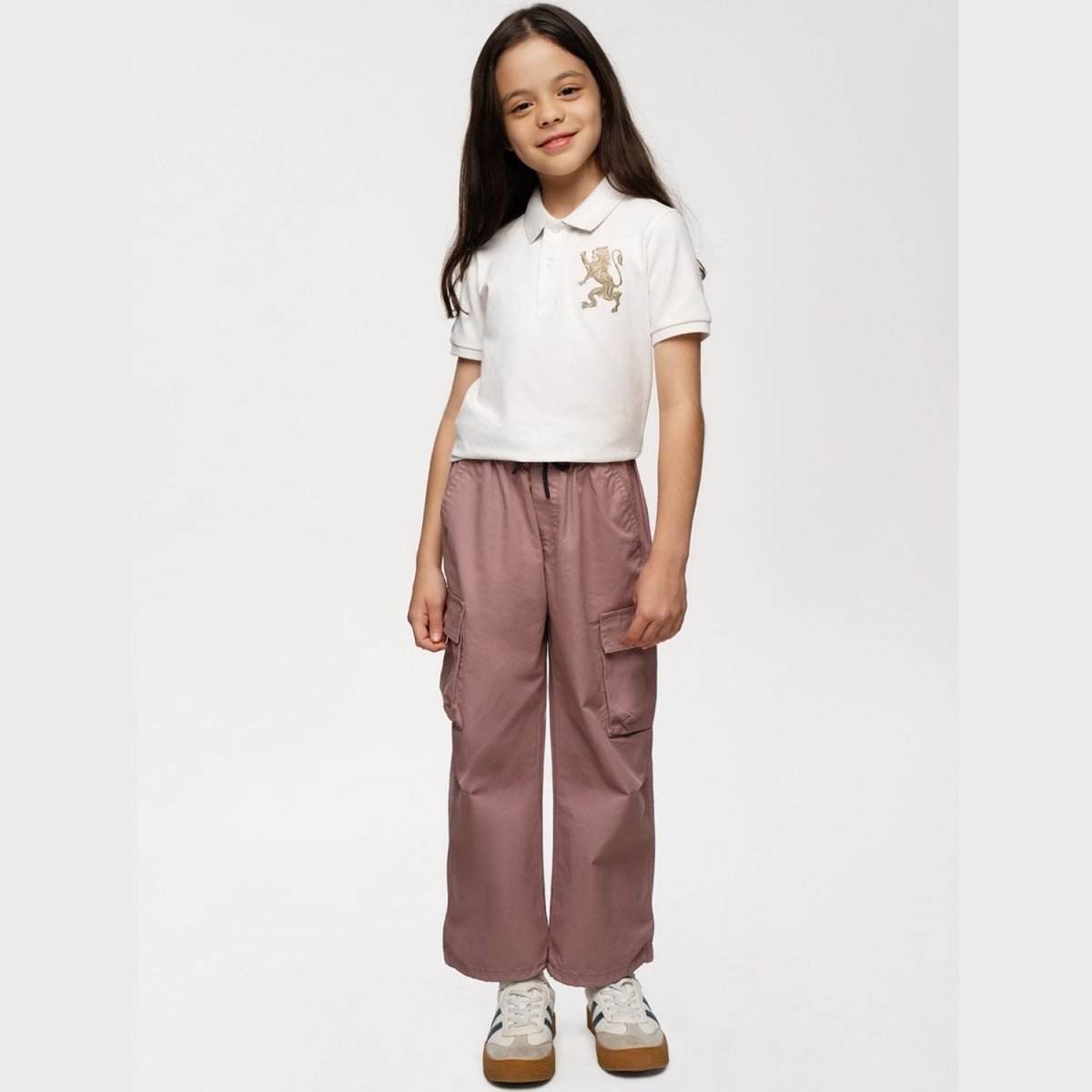 Kids' Lion Polo: 3D Embroidery, Comfort Piqué, Classic Style - Giordano