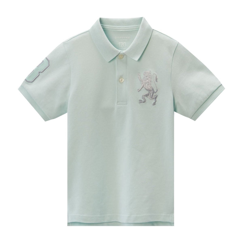 Kids' Lion Polo: 3D Embroidery, Comfort Piqué, Classic Style 4 Y - Shop Giordano