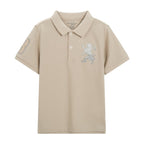 Kids' Lion Polo: 3D Embroidery, Comfort Piqué, Classic Style 4 Y - Shop Giordano