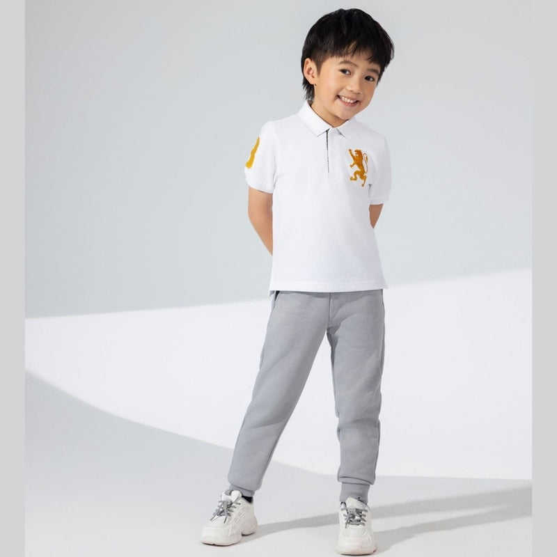 Kids' Lion Polo: 3D Embroidery, Comfort Piqué, Classic Style 100 - Shop Giordano
