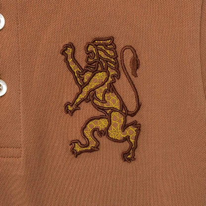 Kids' Lion Polo: 3D Embroidery, Comfort Piqué, Classic Style - Giordano