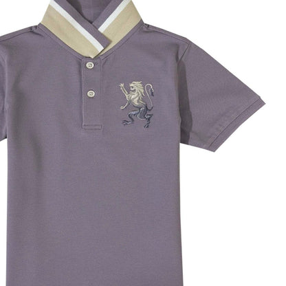 Kids' Lion Polo: 3D Embroidery, Comfort Piqué, Classic Style - Giordano