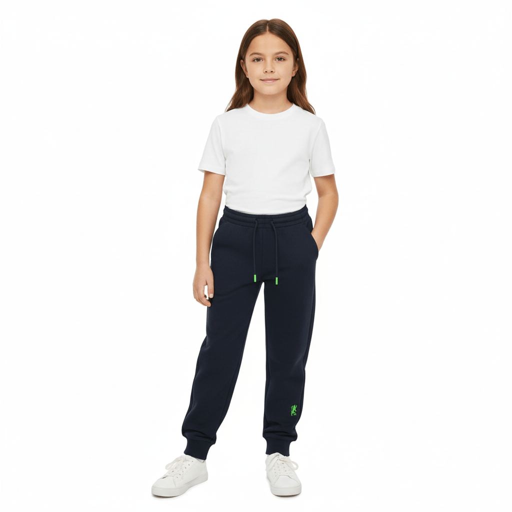 Kids Mid - Rise Regular Taper Interlock Jogger Pants – Soft Elastic Waist Fit 4 Y - Shop Giordano