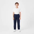 Kids Mid - Rise Regular Taper Stretch Twill Pants – Elastic Waist Comfort Fit 4 Y - Shop Giordano