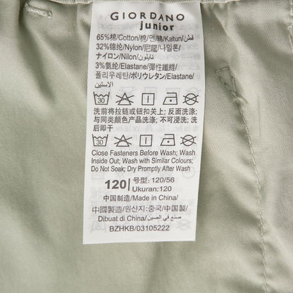 Kid's Mid - Rise Relaxed Fit Twill Shorts - Giordano