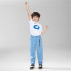 Kid's Mid - Rise Slim Taper Stretch Denim Jeans 4 Y - Shop Giordano