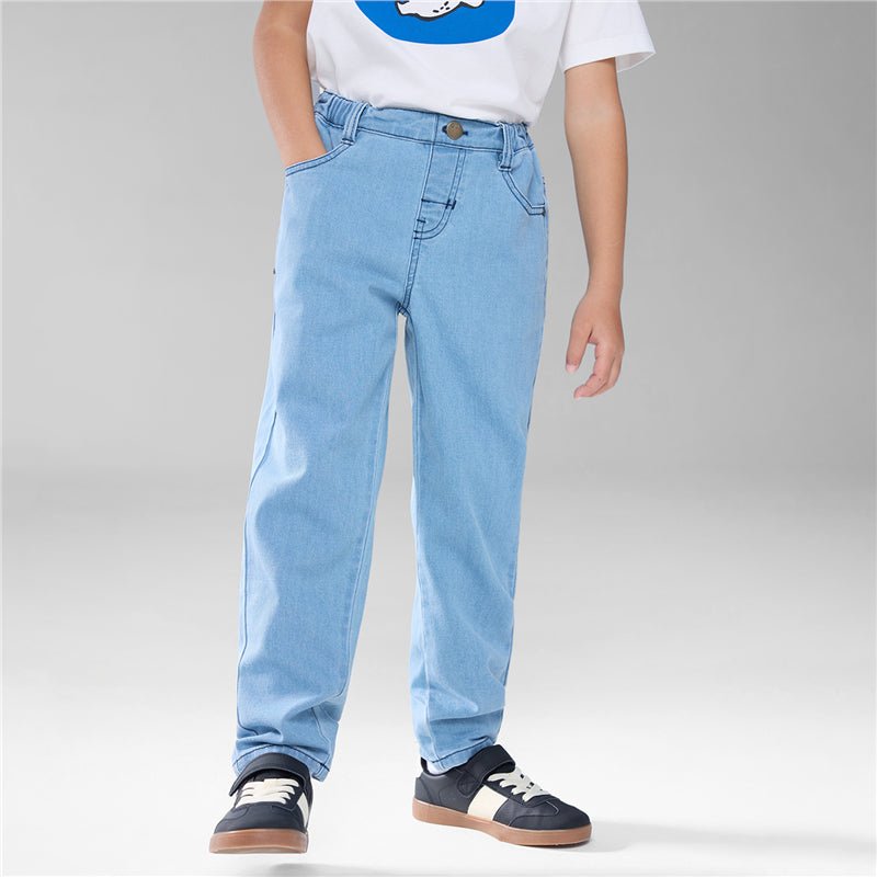 Kid's Mid - Rise Slim Taper Stretch Denim Jeans 4 Y - Shop Giordano