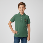 Kids' Napoleon Polo: Classic Piqué, Bold Embroidery, All - Day Comfort 100 - Shop Giordano