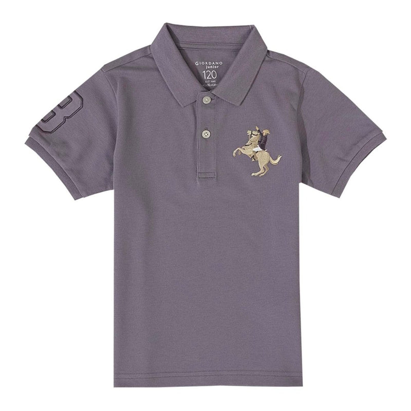 Kids' Napoleon Polo: Classic Piqué, Bold Embroidery, All - Day Comfort 4 Y - Shop Giordano
