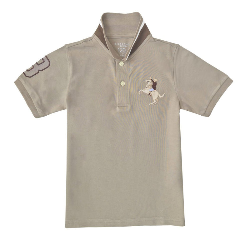 Kids' Napoleon Polo: Classic Piqué, Bold Embroidery, All - Day Comfort 4 Y - Shop Giordano