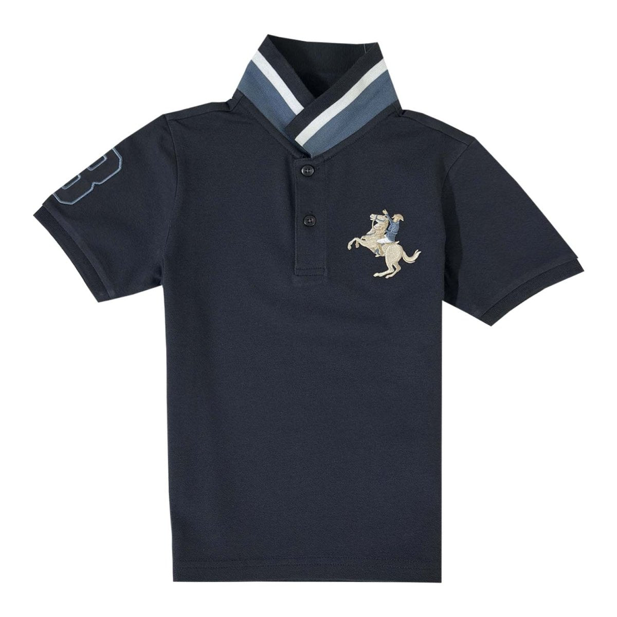 Kids' Napoleon Polo: Classic Piqué, Bold Embroidery, All - Day Comfort - Giordano
