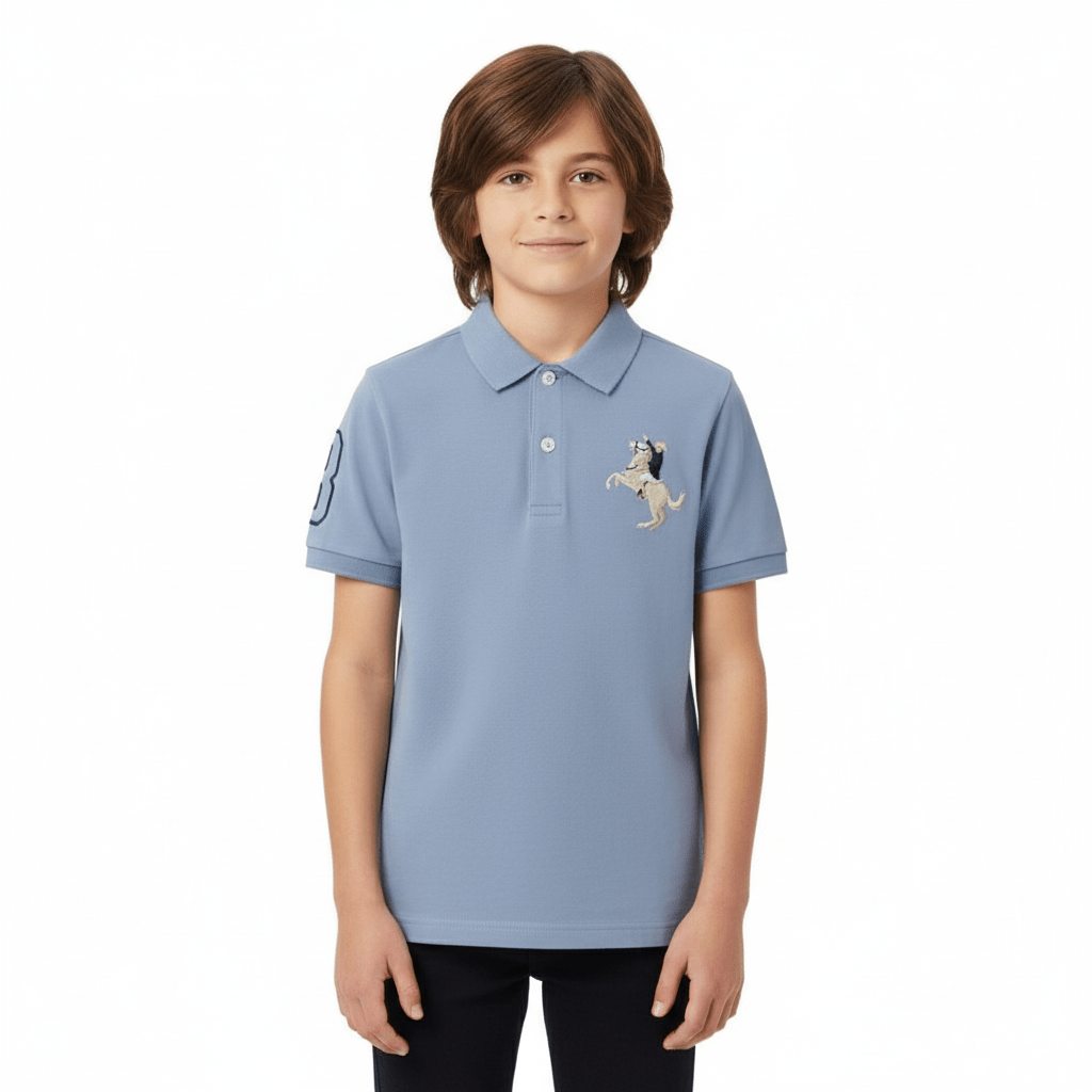 Kids' Napoleon Polo: Classic Piqué, Bold Embroidery, All - Day Comfort 4 Y - Shop Giordano