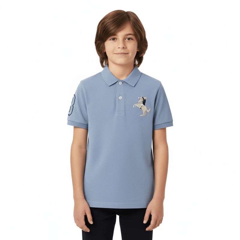 Kids' Napoleon Polo: Classic Piqué, Bold Embroidery, All - Day Comfort 4 Y - Shop Giordano