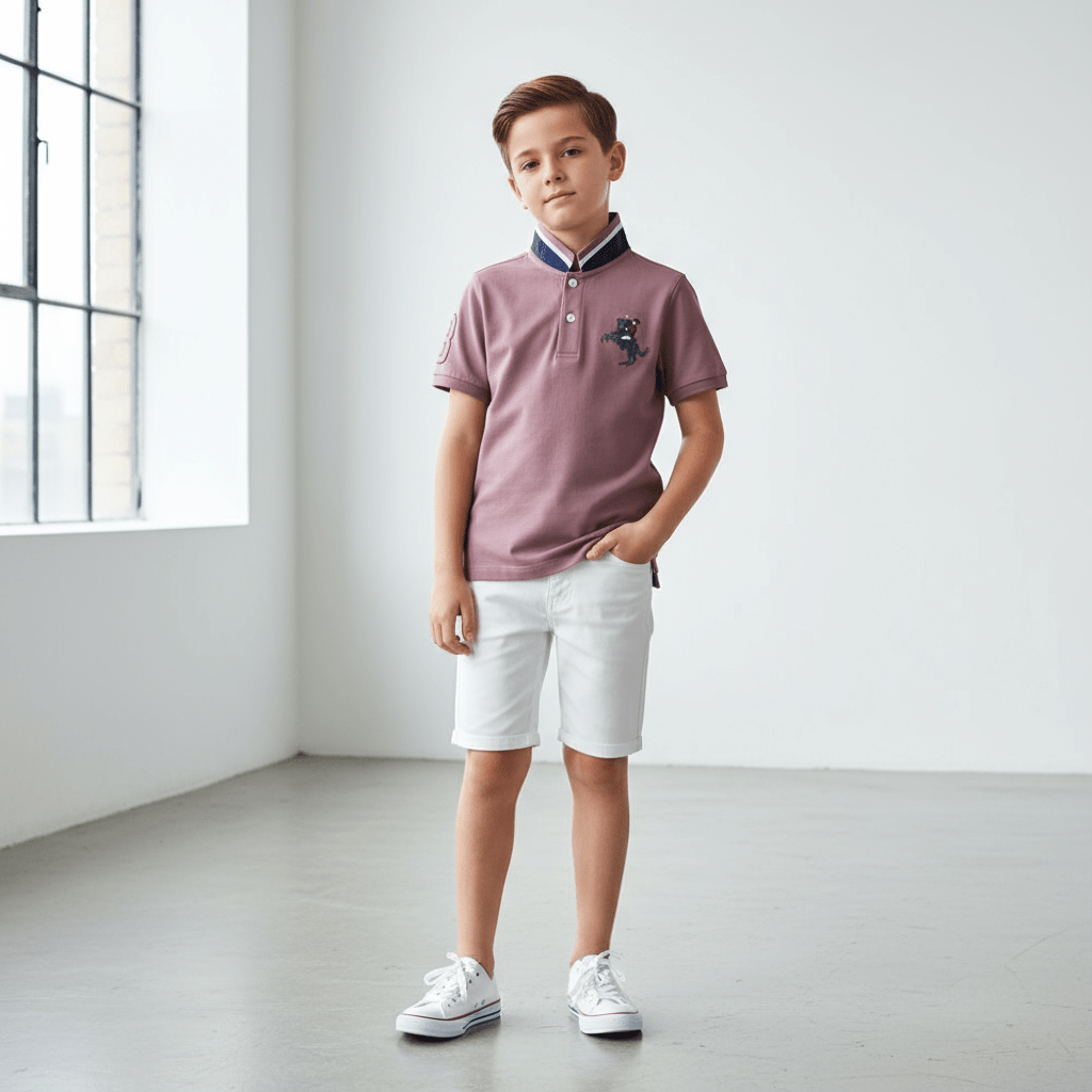 Kids' Napoleon Polo: Classic Piqué, Bold Embroidery, All - Day Comfort 4 Y - Shop Giordano