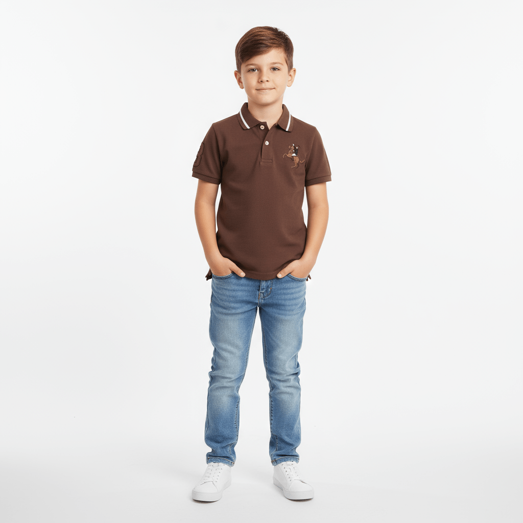 Kids' Napoleon Polo: Classic Piqué, Bold Embroidery, All - Day Comfort 4 Y - Shop Giordano