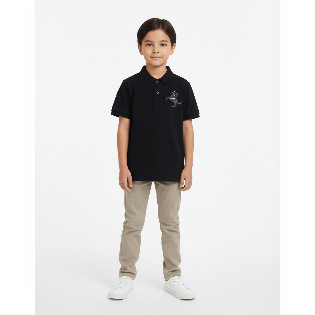 Kids' Napoleon Polo: Classic Piqué, Bold Embroidery, All - Day Comfort 4 Y - Shop Giordano