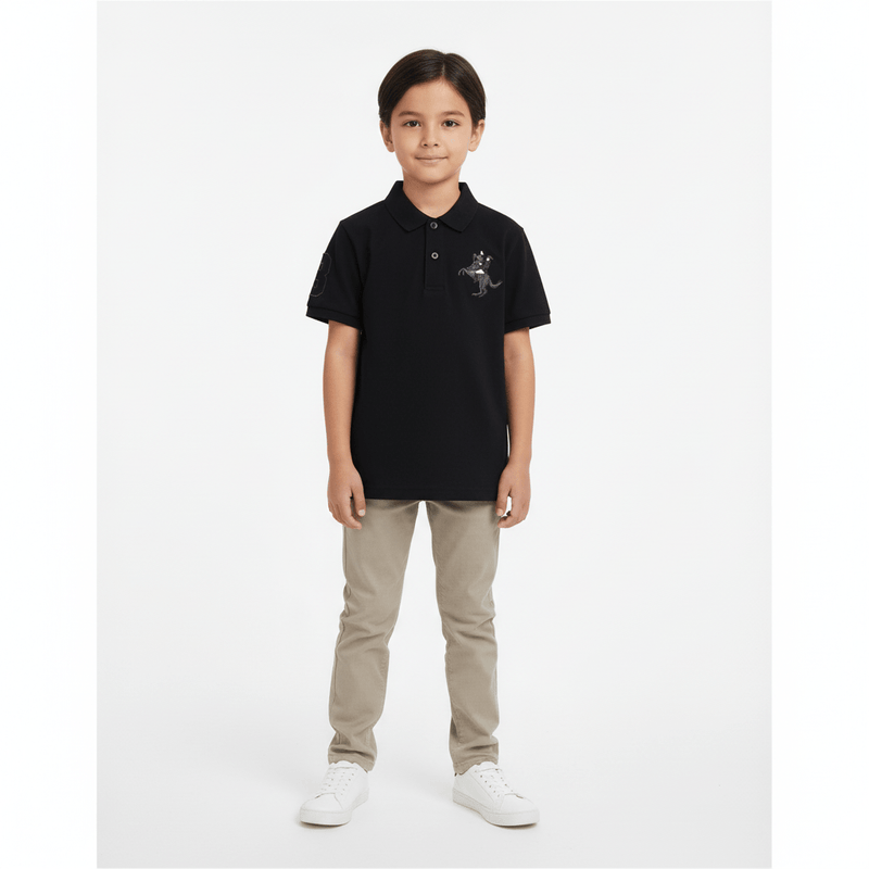 Kids' Napoleon Polo: Classic Piqué, Bold Embroidery, All - Day Comfort 4 Y - Shop Giordano