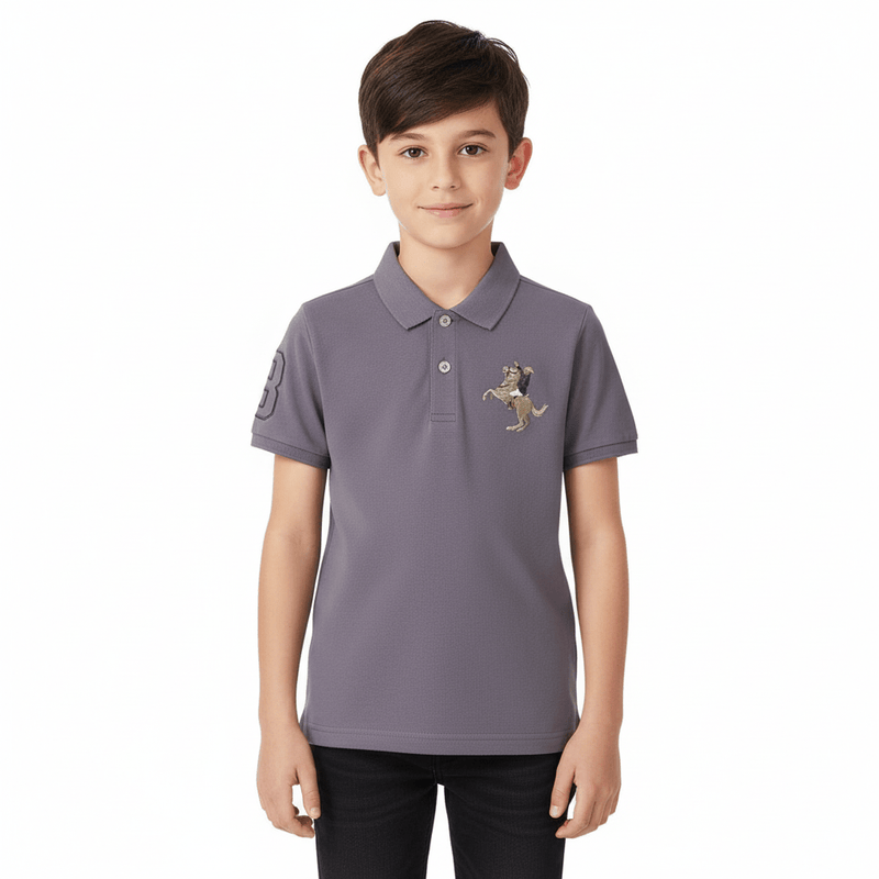 Kids' Napoleon Polo: Classic Piqué, Bold Embroidery, All - Day Comfort 4 Y - Shop Giordano