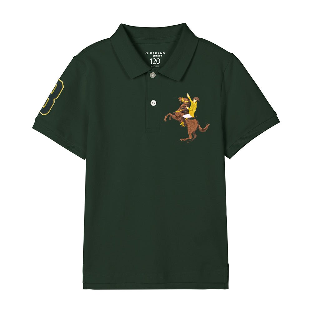 Kids' Napoleon Polo: Classic Piqué, Bold Embroidery, All - Day Comfort - Giordano