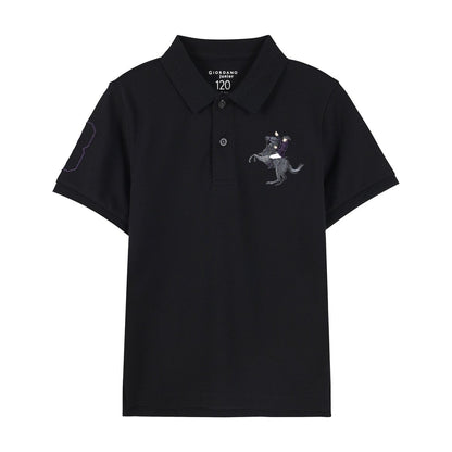 Kids' Napoleon Polo: Classic Piqué, Bold Embroidery, All - Day Comfort - Giordano